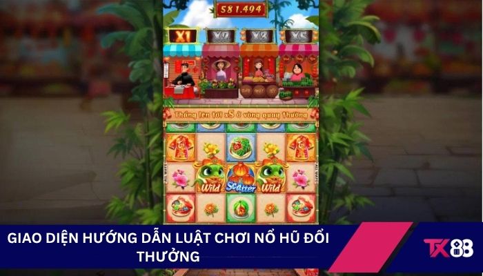 Giao diện hướng dẫn luật chơi nổ hũ đổi thưởng